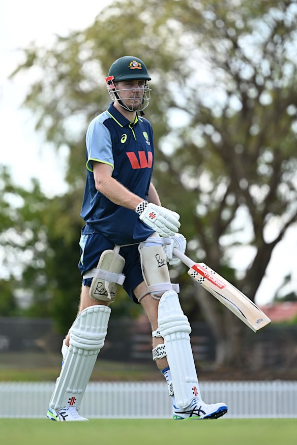 Cameron Green training for the first test against Bangladesh.