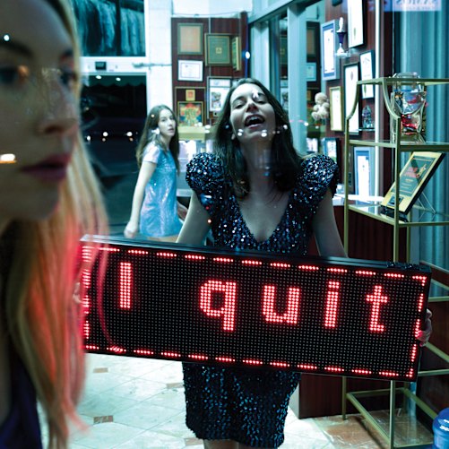 Haim’s new album I Quit, with cover art photographed by filmmaker Paul Thomas Anderson.