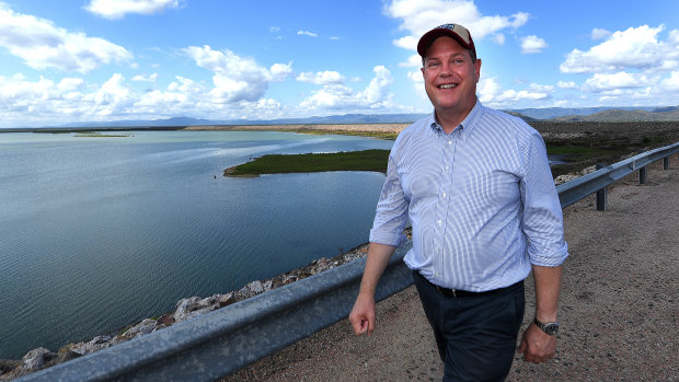 Queensland LNP leader Tim Nicholls is seen at the Ross River Dam in Townsville.