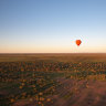 Hot-air ballooning is the perfect way to appreciate the vast remoteness and spectacular dawn colours of the Australian outback and MacDonnell Ranges. 