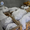 Drug smuggling syndicate uncovered as 750kg of ‘ice’ hidden in shipment of tiles