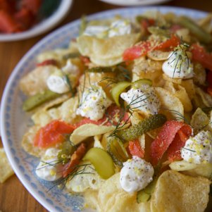 Chip charcuterie board