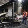 Fire damages Greek island refugee centre as Turkey-EU tensions fester