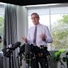Health minister Tim Nicholls announced a deal for doctors and other public sector workers on Sunday. 