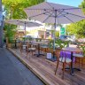 The outdoor garden at Union House in Richmond.