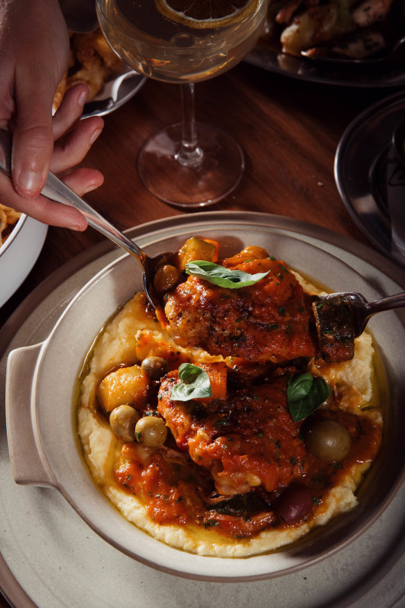 Popular cafe Via Porta is now doing dinner five nights a week, serving hearty Italian favourites like chicken cacciatore.