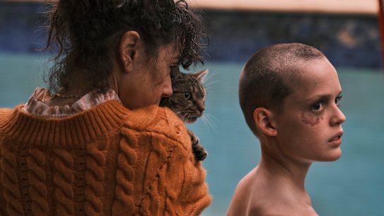 Sally Hawkins and Jonah Wren Phillips in Bring Her Back.