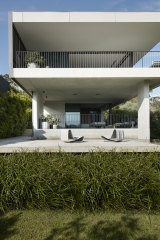 The architect and interior designer worked together on this off-form concrete “forever” home.    