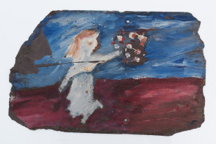 Sidney Nolan's Figure With Flowers, 1942.