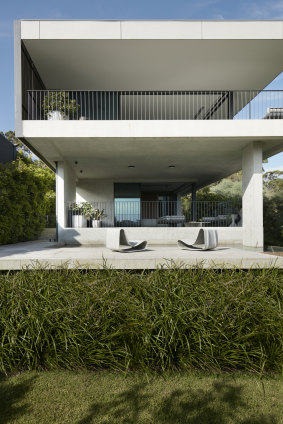 The architect and interior designer worked together on this off-form concrete “forever” home.    