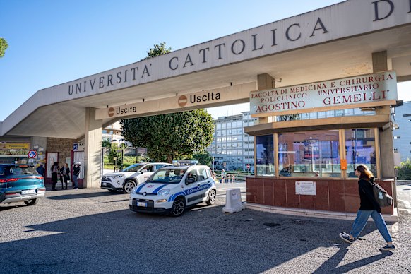 The Gemelli Hospital in Rome.