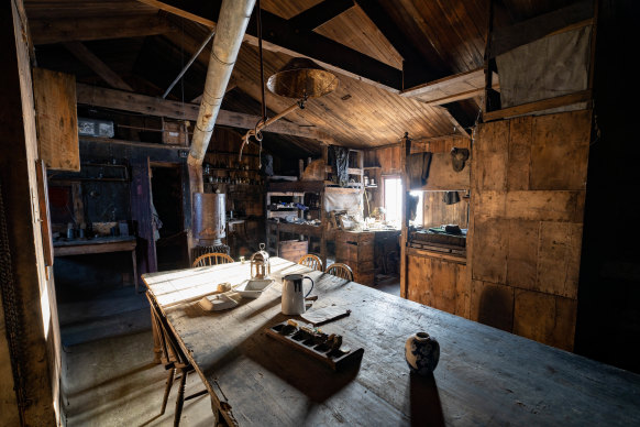 Captain Scott’s hut in which the men in his group lived in unimaginable hardship.