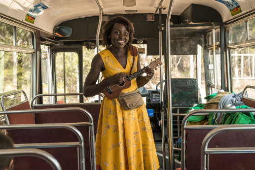 Lupita Nyong'o, who won the best supporting actress Oscar in 2014, plays Miss Caroline alongside Alex England.