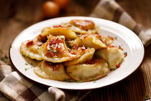 Top of the cuisine hit-list – pierogi dumplings.