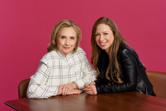 Hilary and Chelsea Clinton’s new documentary series Gutsy can be viewed on Apple TV+.