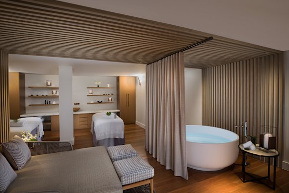 The spa at Hayman Island is popular with babymooners.