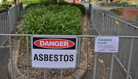 Victoria Park in the City of Sydney was fenced off after asbestos was discovered.