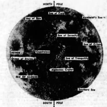 The Moon - Clipping from The Age, published 21/12/1968