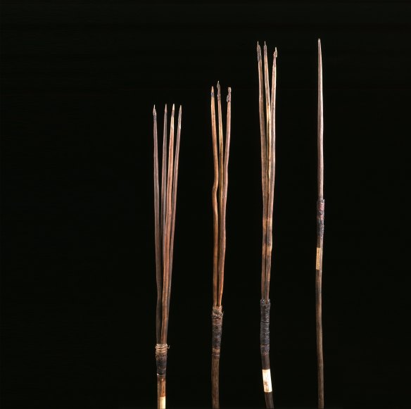 Four ancient spears are to be returned to Australia.