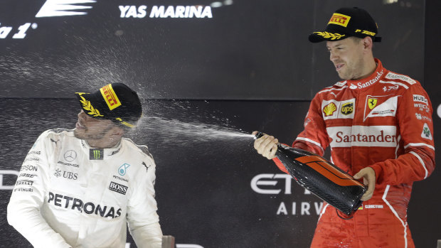 Rivals: Lewis Hamilton and Sebastian Vettel, both four-time F1 champions, headline the competition in 2018.
