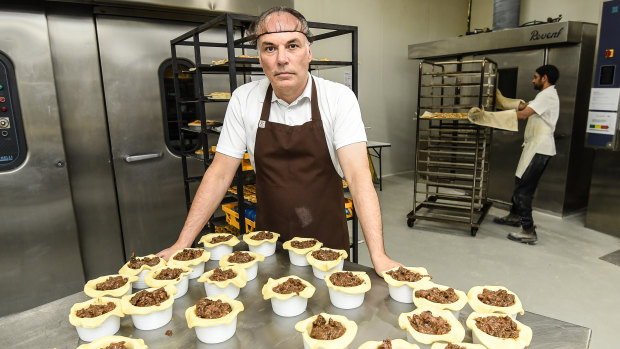 Raymond Capaldi only started his pie-making business late last year on the site that may be acquired for North East Link.