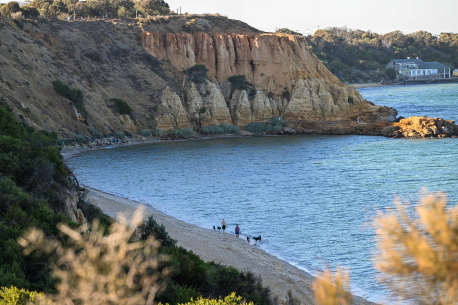 Edward Beach in Sandringham, looking across to Black Rock.