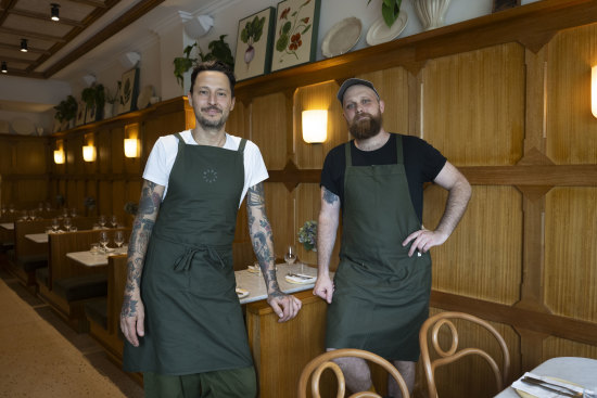 Flora co-owner Elvis Abrahanowicz and head chef Jude Hughes.