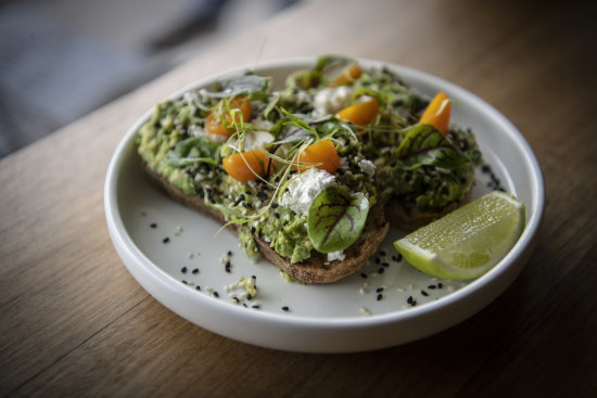 Avocado toast at Harry’s Bondi. 