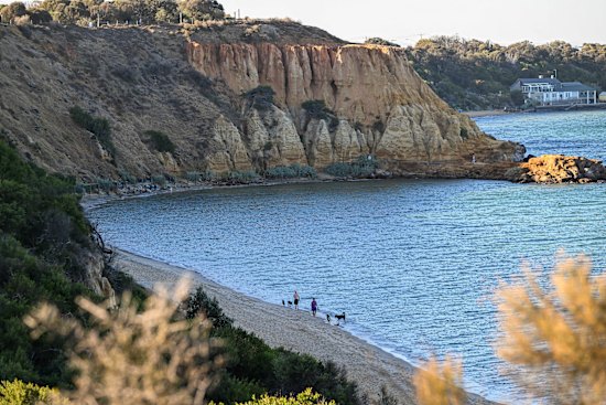Edward Beach in Sandringham, looking across to Black Rock.