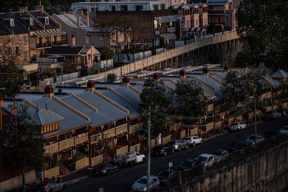 One-third of homes in Millers Point were empty on Census night.