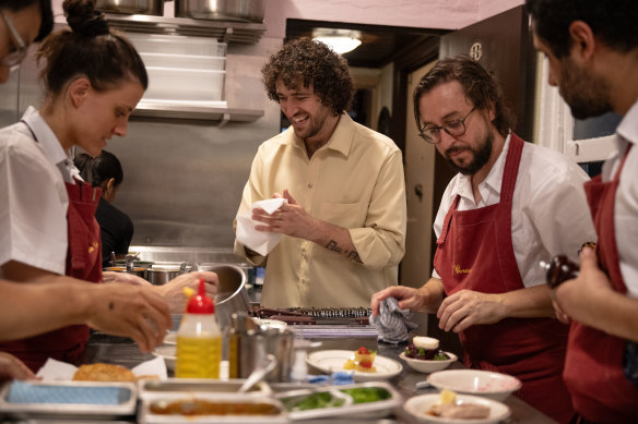 From left, chef Carley Scheidegger and co-owners Alex Kelly and Dan Puskas.