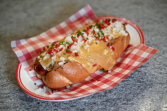 Chilli dogs at Friends of Fire are inspired by those served at Coney Island.