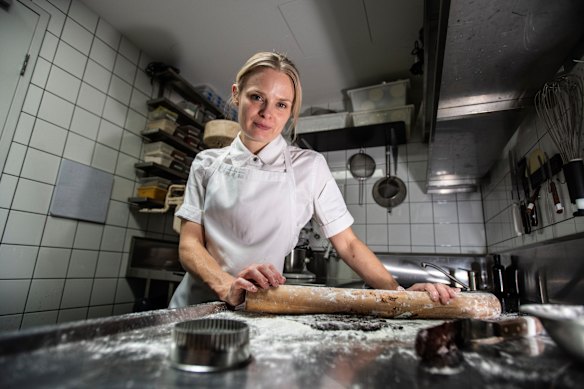 Pastry chef Lauren Eldridge avoids certain nuts.