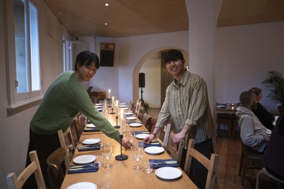 Owners Ted Kang and Eunseok
Lee at Theeca in Darlinghurst.