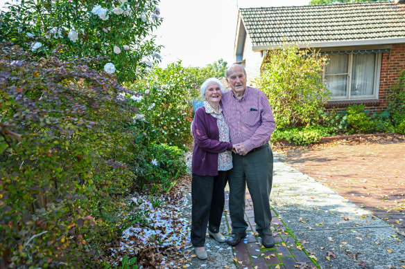 Dorothy, 94, and Tom Thorpe, 98, have lived in Burwood since 1953.