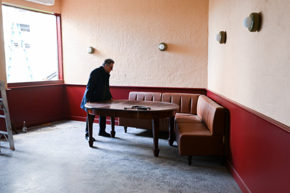 A glimpse inside one of the new dining spaces.