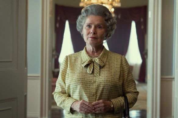 “It’s terrifying and exciting and a large responsibility and I can’t wait”. Imelda Staunton as the Queen in The Crown, season 5.