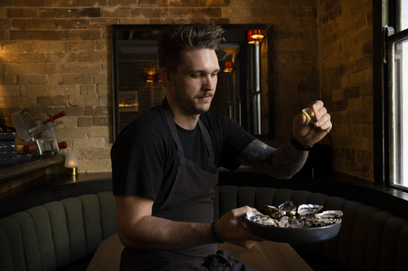 Oysters are $2 each during Golden Hour at The Rover in Surry Hills.