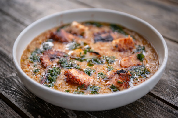 Octopus rice.