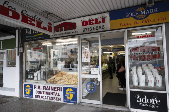 Before the rush at Raineri’s Continental Deli in Five Dock.  