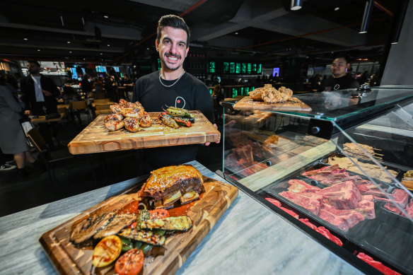 Nikos Chatzopoulos of La Carne E I Salumi at Il Mercato Centrale.