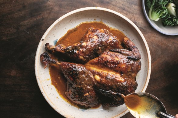 Make more of the marinade than you need: you’ll want to use it for everything.