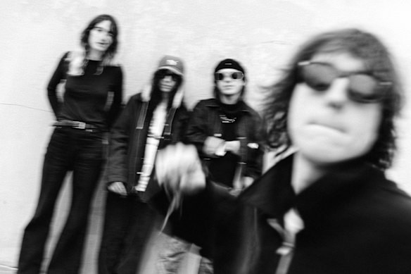 Cameron Winter (right) with band Geese.