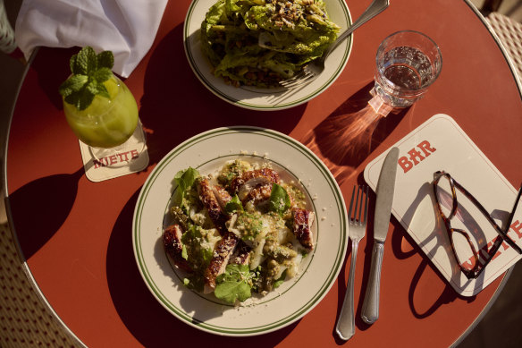 Cold roast chicken salad with celeriac, horseradish, capers and a tarragon mustard dressing.