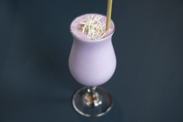 Ube Colada cocktail. 