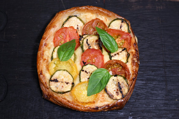 Zucchini and cheddar danish.