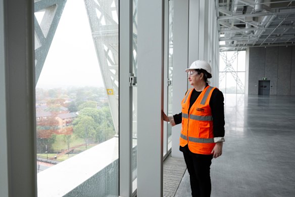 Lisa Havilah at the construction site of the soon-to-open museum in October 2025.