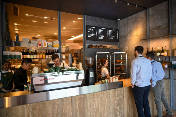 Antara 128’s bakery counter.