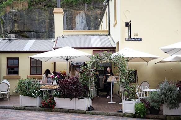 The Tea Room is a wool-lover’s paradise of hand-knitted flowers, figurines and tea cosies.