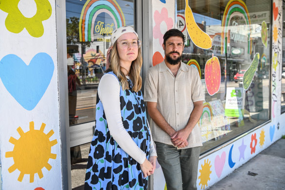 Maggie May Moshe and Joshua Moshe are closing their Thornbury gift shop after being doxxed and threatened by political activists.